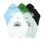 Corteiz 5 Starz Black Alcatraz Hoodie