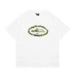 Corteiz Alcatraz White Round Grass T-shirt