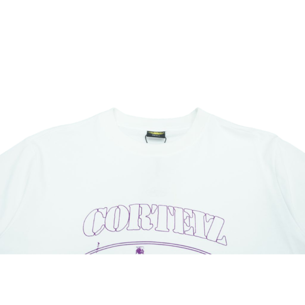 Corteiz Alcatraz white Purple Blur T-Shirt